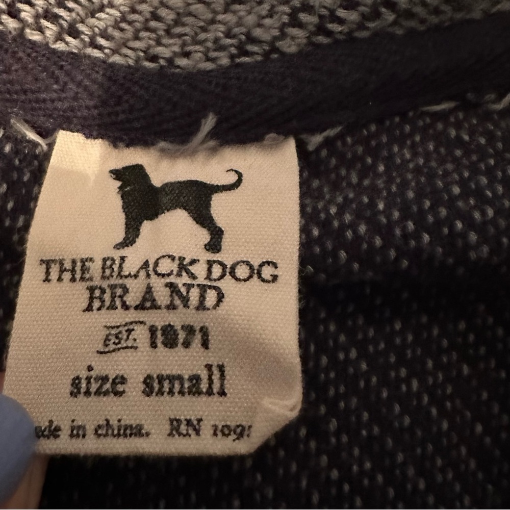 The Black Dog Brand Green Gray Quarter-Zip Pullover Sweater Mens S mock neck - Picture 6 of 7